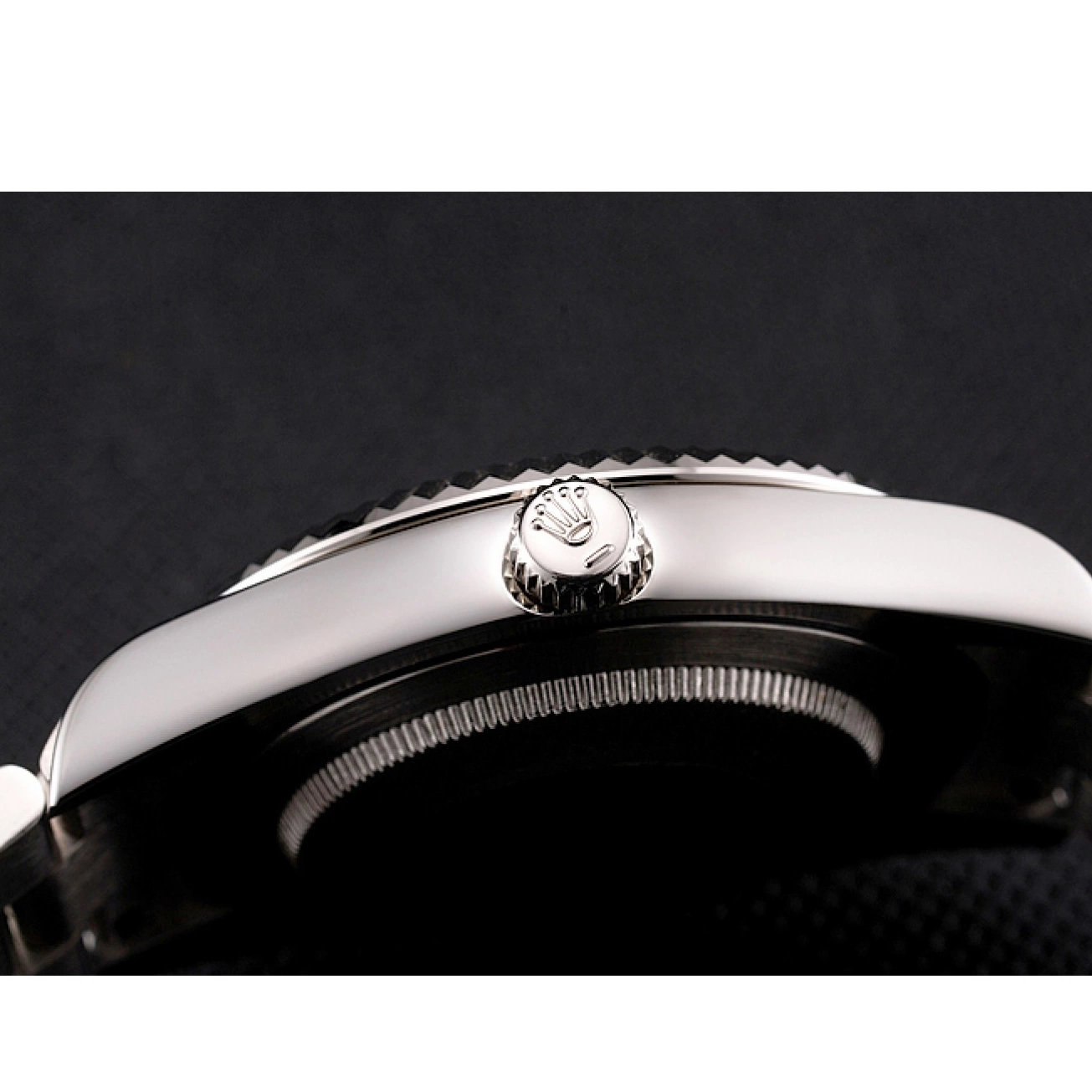 Aaa replica watch Numerals And Black Datejust Rolex Bracelet Steel Case Swiss Stainless Roman Dial 0819